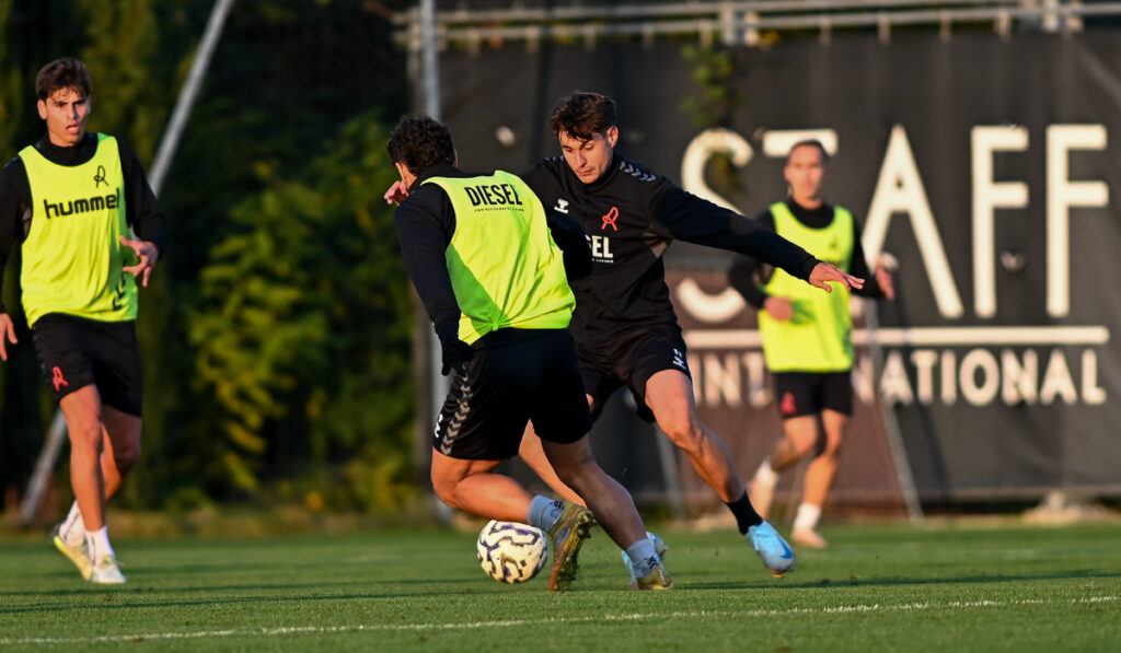 Biancorossi al lavoro in vista di domenica