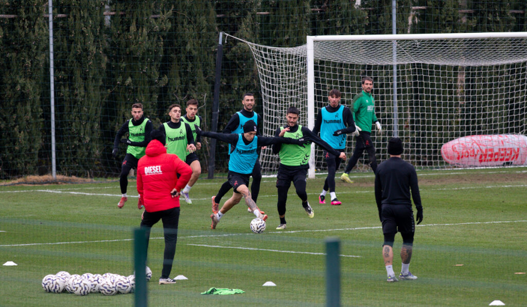 Il Vicenza al lavoro