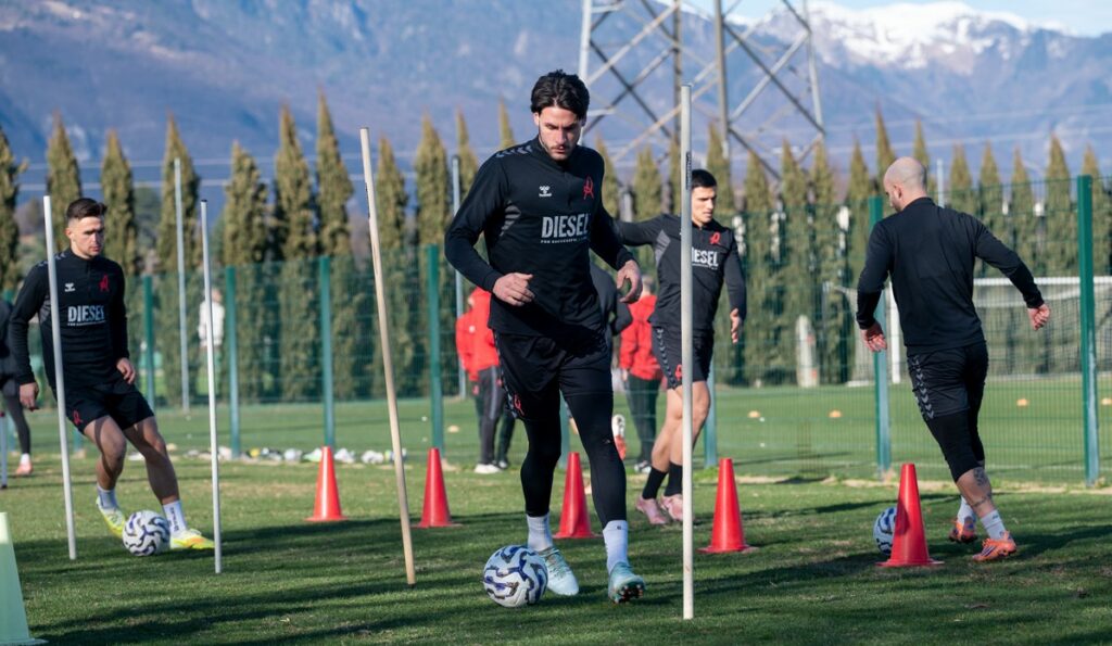 Allenamenti verso la sfida con l'AlbinoLeffe