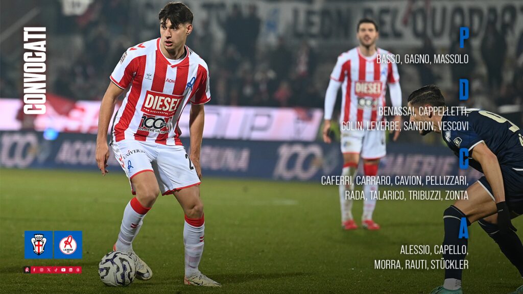 Convocati per Pro Vercelli-Vicenza