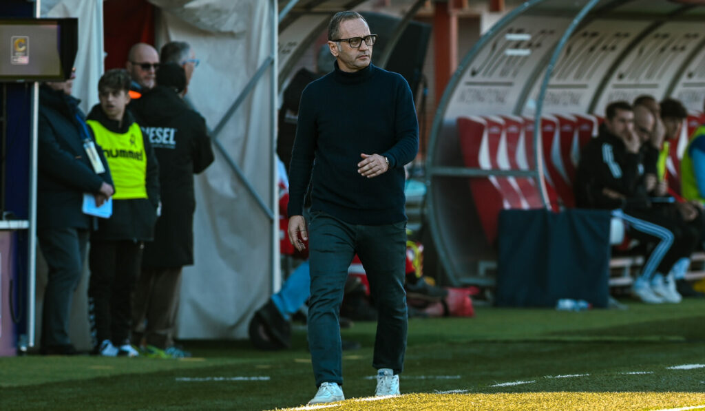 Gallo prima della gara con l'Albinoleffe