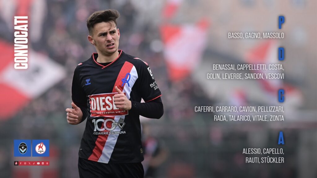 Convocati per Giana Erminio-Vicenza