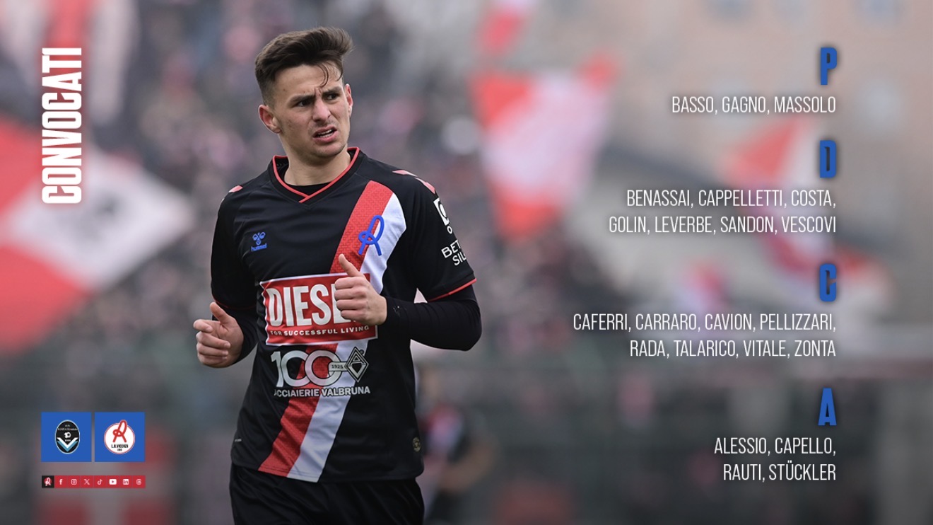 Convocati per Giana Erminio-Vicenza