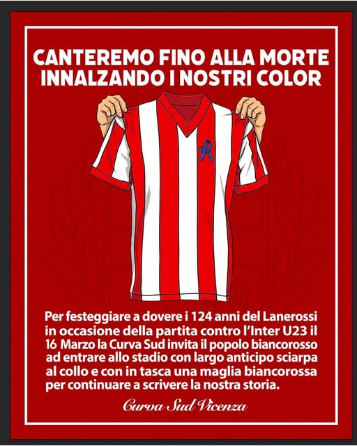 Maglia biancorossa in tasca