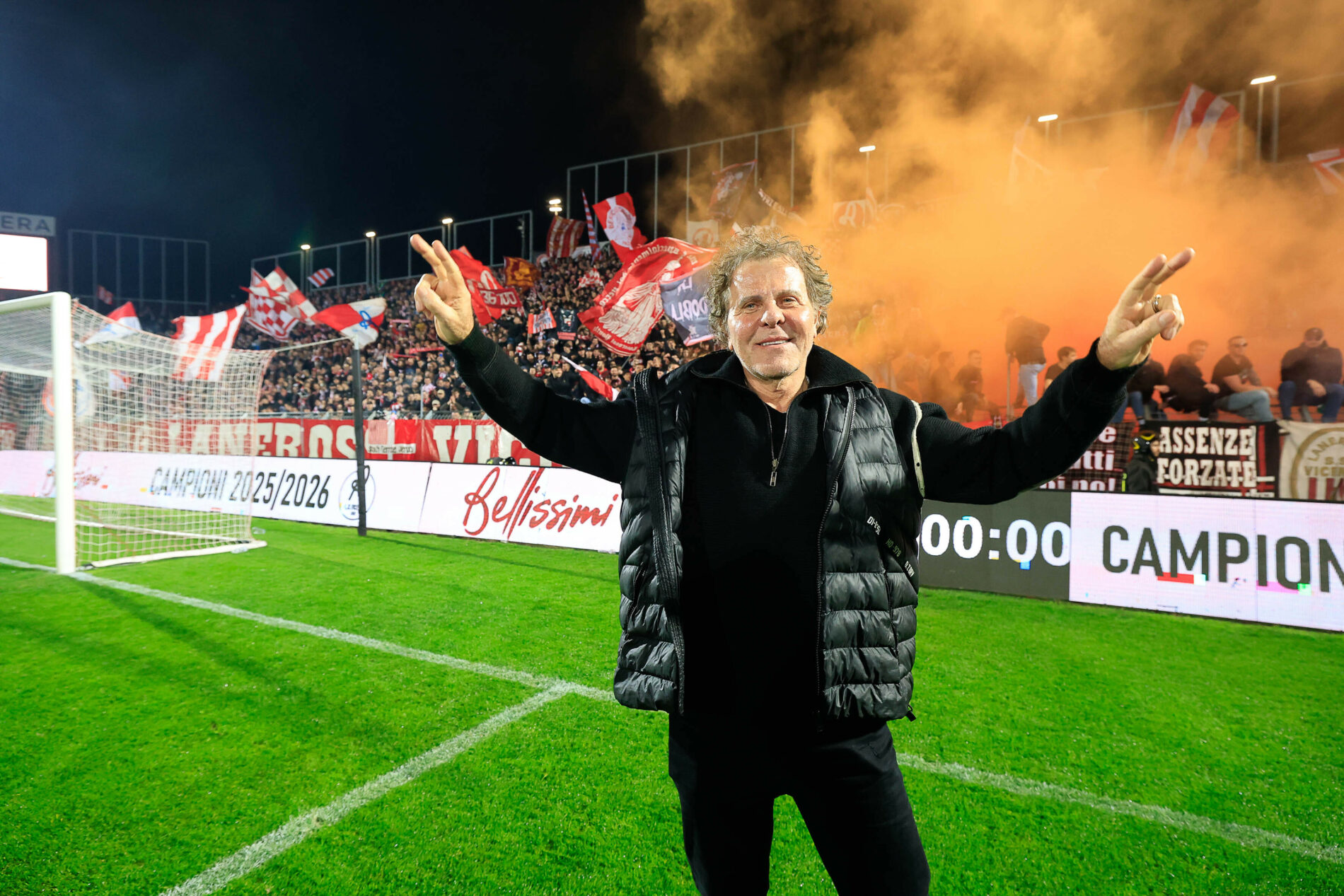 Renzo Rosso festeggia la B