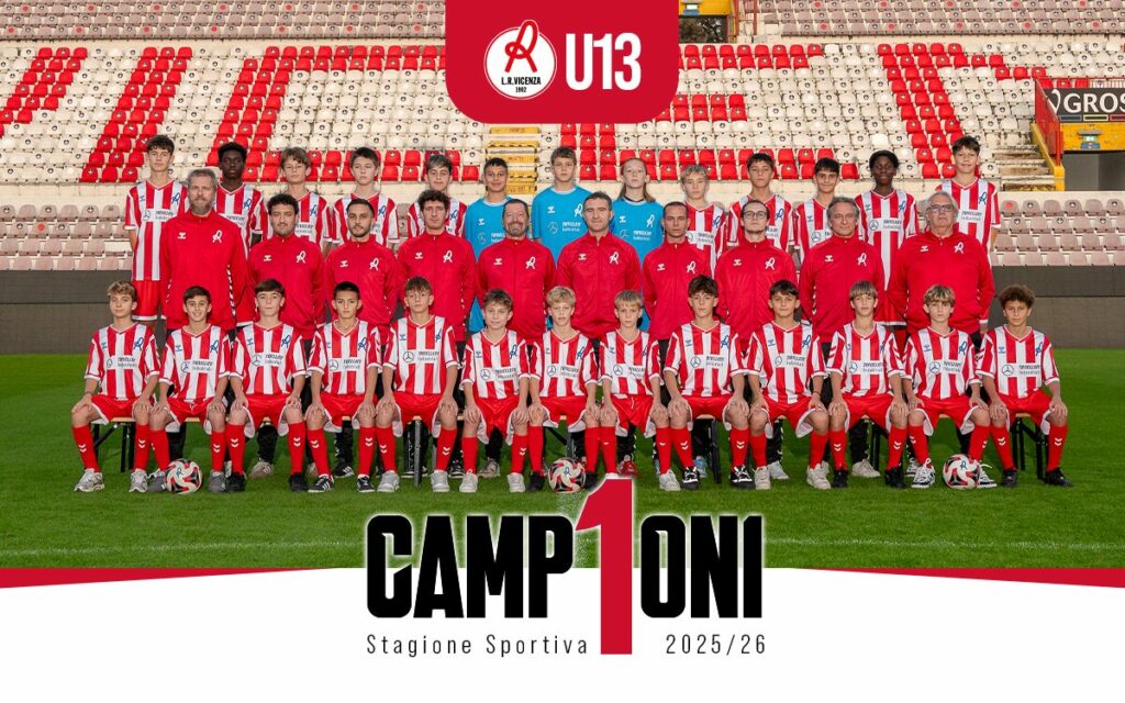 L'under 13 biancorossa ha vinto il campionato