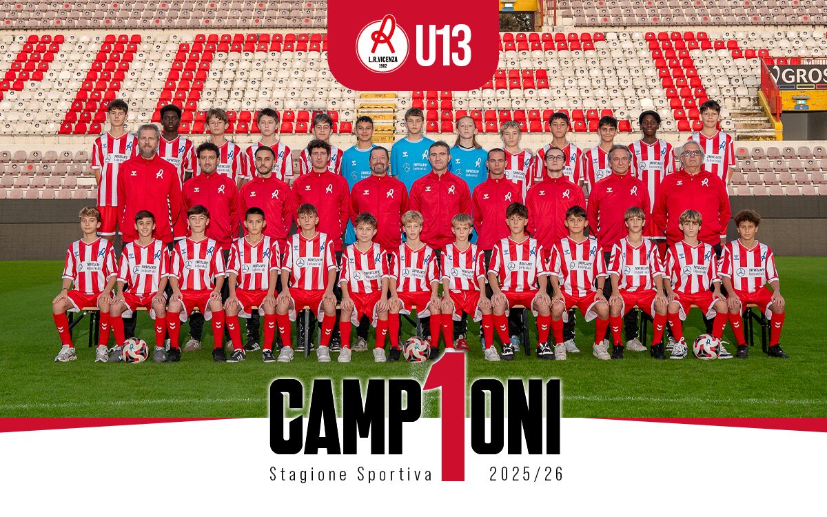 L'under 13 biancorossa ha vinto il campionato