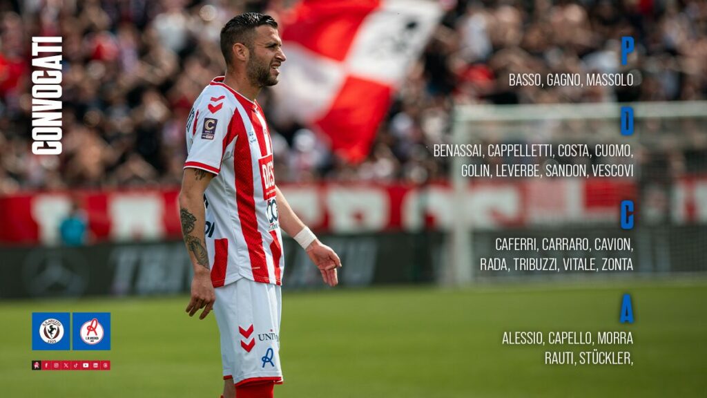 I convocati biancorossi